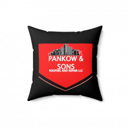 Pankow and Sons Roofing  Spun Polyester Square Pillow gift