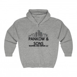 Pankow and Sons Roofing black Unisex Heavy Blend™ Full Zip Hooded Sweatshirt